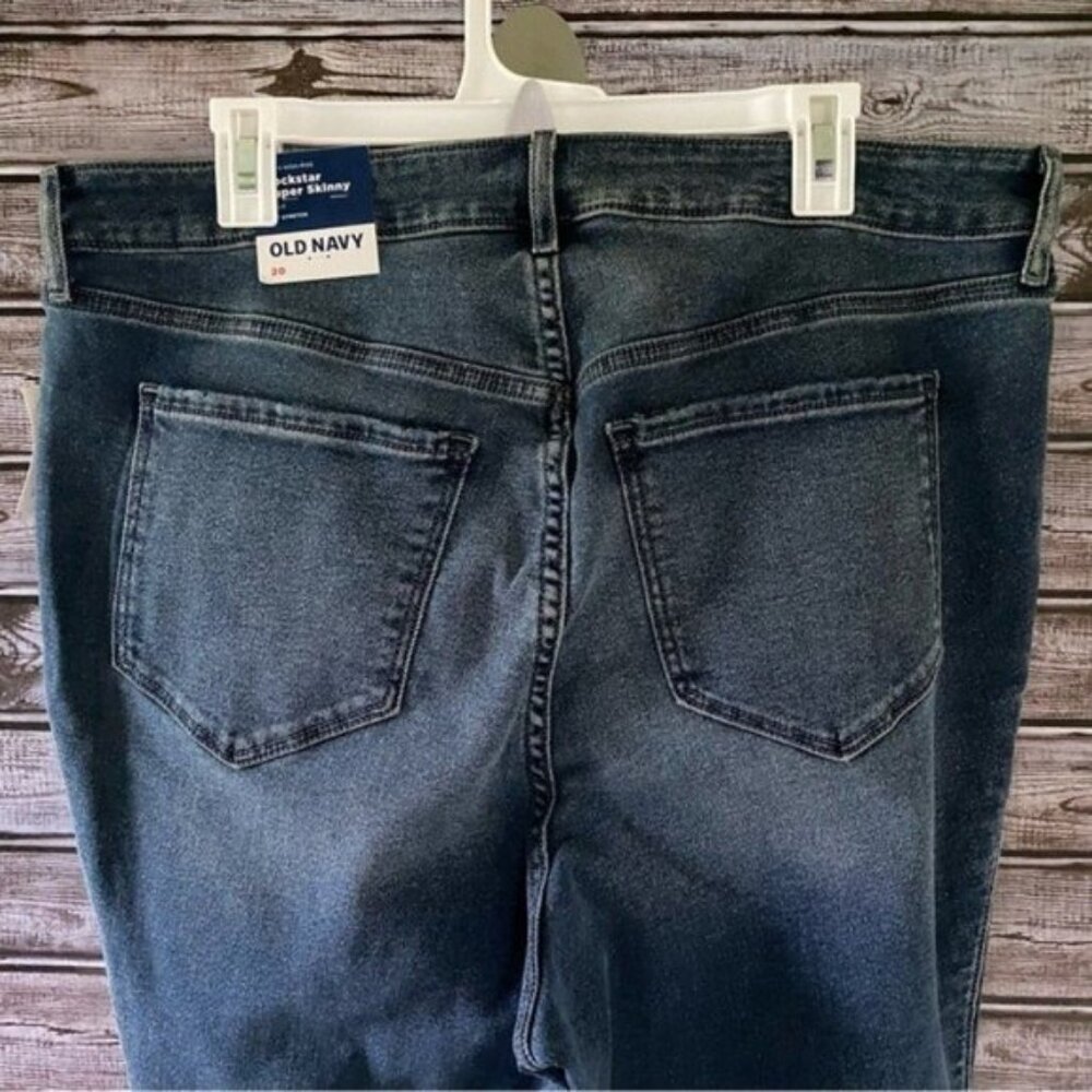 NWT Old‎ Navy Women's Extra High-Rise Rockstar Super Skinny Jeans Size 20 - Picture 7 of 13